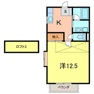 パームタウン東栄【2階】の間取り