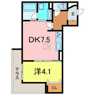 リアン【1階】の間取り