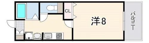 ガルフタワー【11階】の間取り