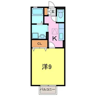 オワゾーモンターニュ【1階】の間取り