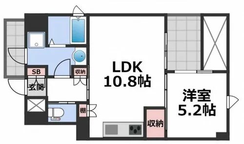 FLATINNUESHIO【2階】の間取り