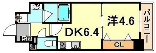アルデール兵庫【7階】の間取り