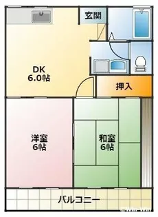 ユトリロ緑ヶ丘【1階】の間取り