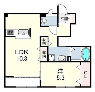 アムグラース1【1階】の間取り