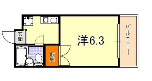 ル・パレ本山中【2階】の間取り