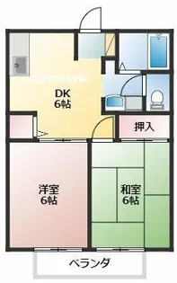 ユトリロ忠興 2【2階】の間取り