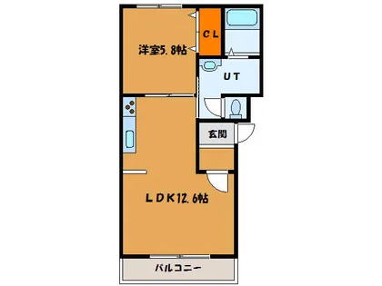 ヴァンクレールⅡ【102号室】の間取り