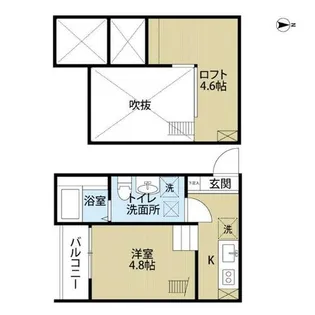 ALEX本陣(アレックス本陣)【2階】の間取り