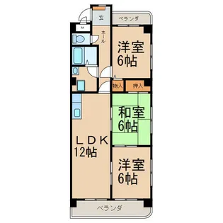 グレース21【4階】の間取り