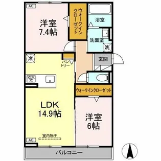 D-avance南栄【3階】の間取り