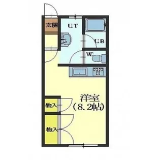 メゾンドフラッシュ富岡【303号室】の間取り