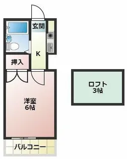 ユトリロ南栄【2階】の間取り