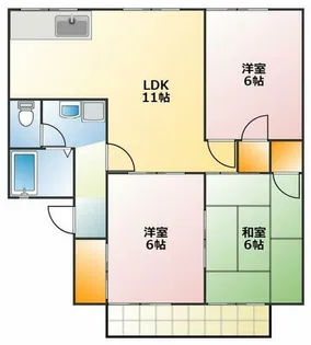 ユトリロ神野新田 B【2階】の間取り