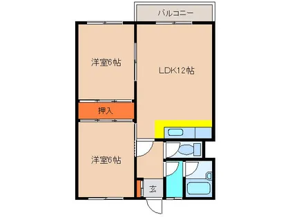 吉川マンション【103号室】の間取り