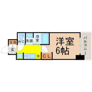エステムコート名古屋金山ミッドクロス【5階】の間取り