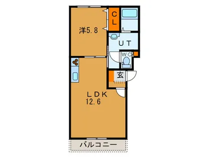 ピュアライフ人見【304号室】の間取り