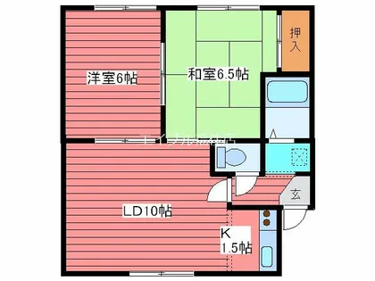 シャトー西岡21【3階】の間取り