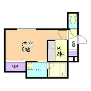 LEE SPACE N18【110号室】の間取り