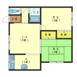 コーポ斉藤【2F号室】の間取り