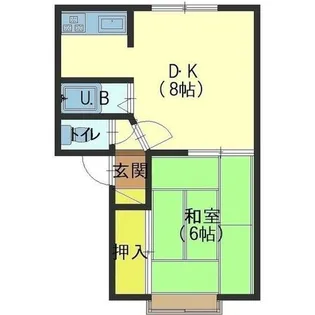 フェリカ【1-C号室】の間取り