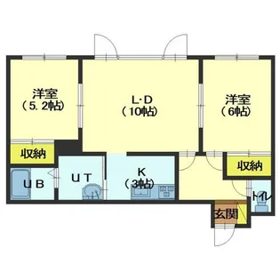 コーポシード【1階】の間取り