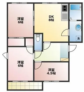 ユトリロ一色町 A【1階】の間取り