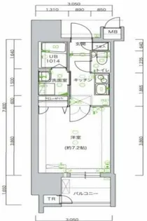 サヴォイ テンジンスクワイヤー【9階】の間取り