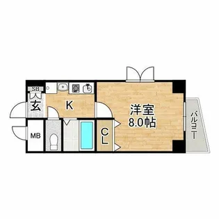 コーラルリーフ【201号室】の間取り
