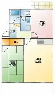 ジョイハーベスト【1階】の間取り