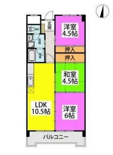 エサキ南ビル【4階】の間取り