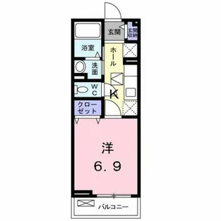 メゾン ジェルメ【1階】の間取り