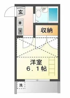 西羽田ヴィレッジ【105号室】の間取り