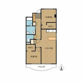 丸美ハイツ【3階】の間取り