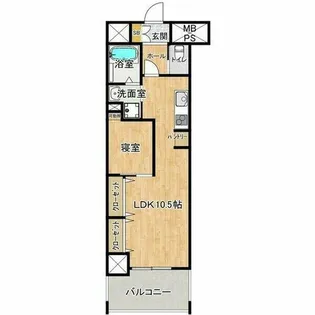 フェリス浄心【9階】の間取り