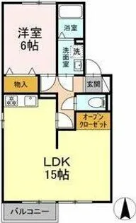 グレイシス【1階】の間取り