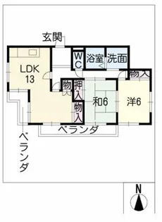 Mハイツ佐藤【B-2号室】の間取り