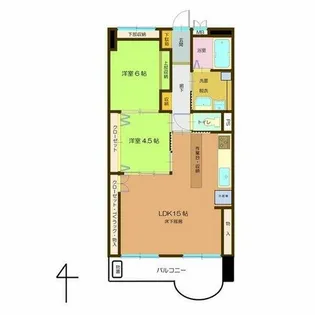 トーカンマンション名古屋 第七【7階】の間取り