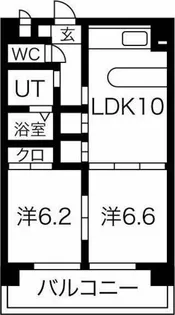 ジュノス【4階】の間取り