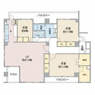コンソロール1【1階】の間取り