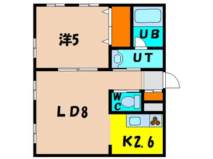 アリエーテ千代台【201号室】の間取り