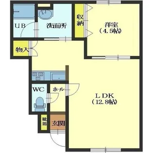 プレズント【102号室】の間取り