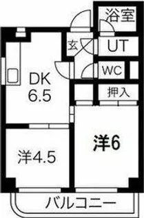 アーバンハイツ児玉【6階】の間取り