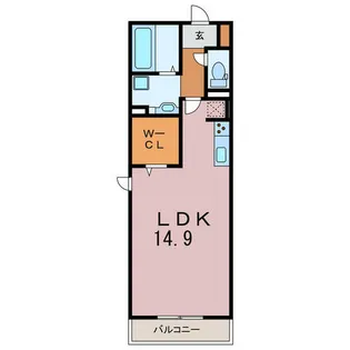 Sky・eつげの木【3階】の間取り
