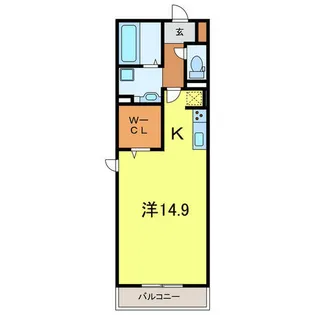 Sky・eつげの木【3階】の間取り