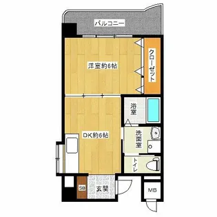 ふぁみーゆアビコⅢ【403号室】の間取り