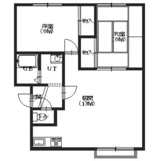 コーポ赤松Ⅰ【101号室】の間取り