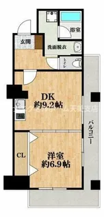 セントラル堺東【502号室】の間取り