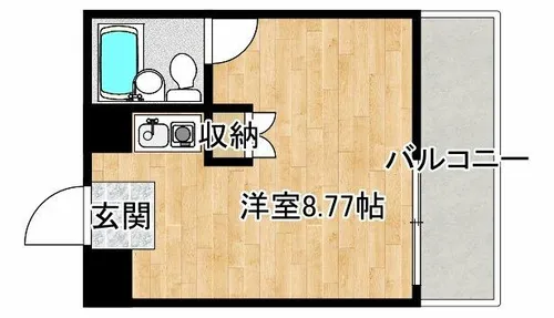 リバーサイドK【408号室】の間取り