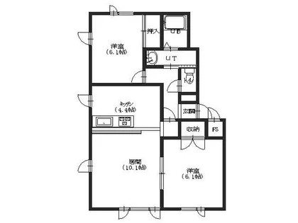 コンフォース桜【103号室】の間取り