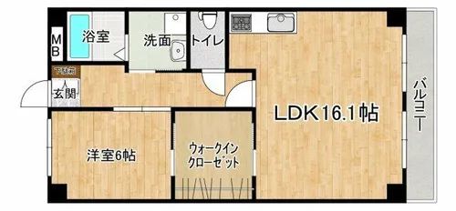 サンハイツ【103号室】の間取り